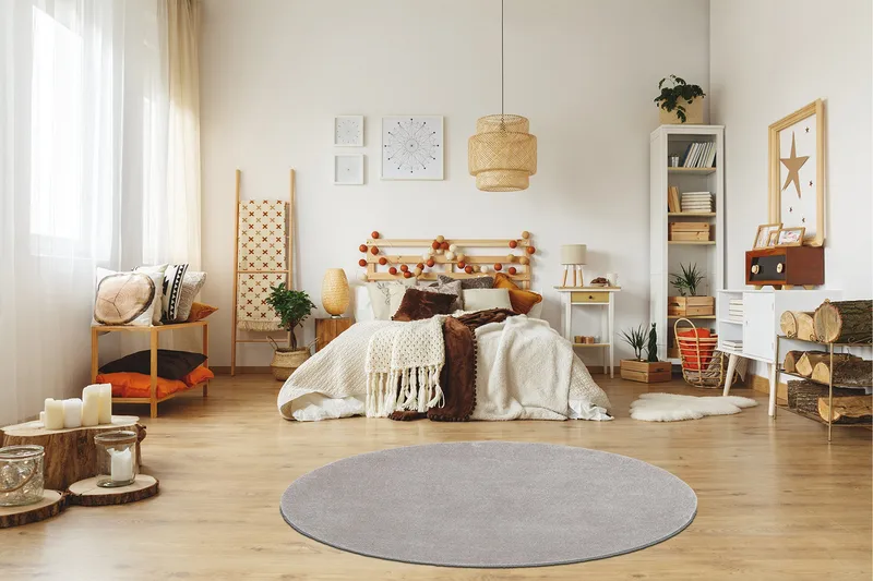 Sheraton Ryamatta Rund 240 cm - Silver - Textil & mattor - Mattor - Modern matta - Ryamatta & luggmatta