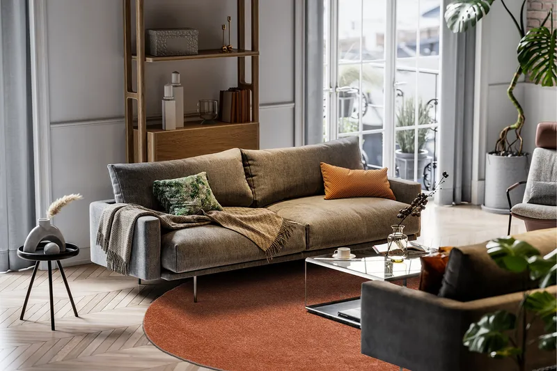 Sheraton Ryamatta Rund 240 cm - Terracotta - Textil & mattor - Mattor - Modern matta - Ryamatta & luggmatta