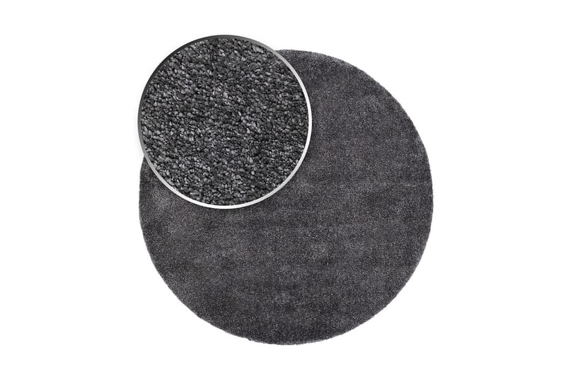 Sheraton Ryamatta Rund 80 cm - Grafit - Textil & mattor - Mattor - Modern matta - Ryamatta & luggmatta