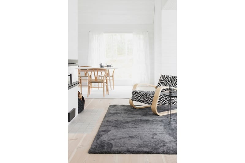 Silkkitie Matta 80x150 cm Mörkgrå - Vm Carpet - Ryamatta & luggmatta
