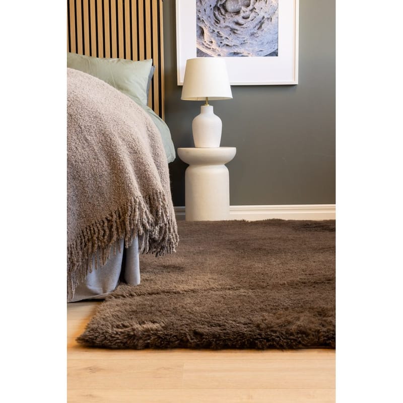 Ryamatta Teddybear - 160x230 cm, Chocolate - Textil & mattor - Mattor - Modern matta - Ryamatta & luggmatta