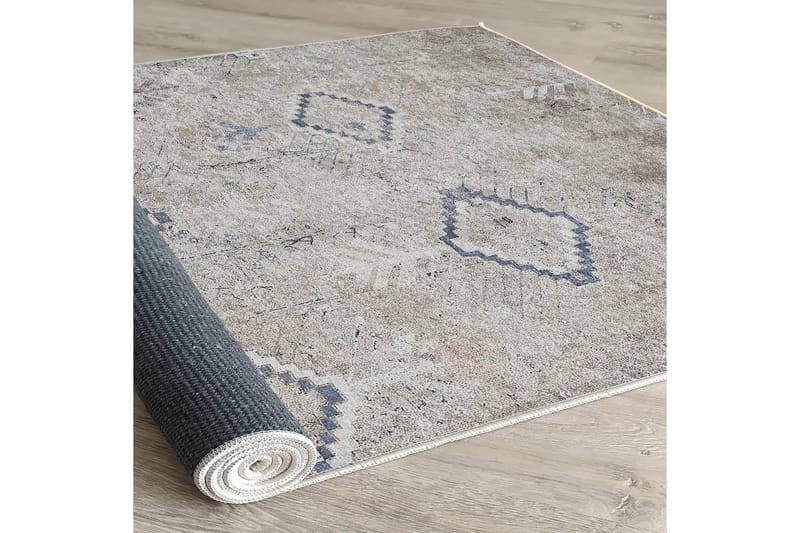 Sabrina Bomullsmatta 100x300 cm Rektangulär - Grå - Textil & mattor - Mattor - Modern matta - Bomullsmatta