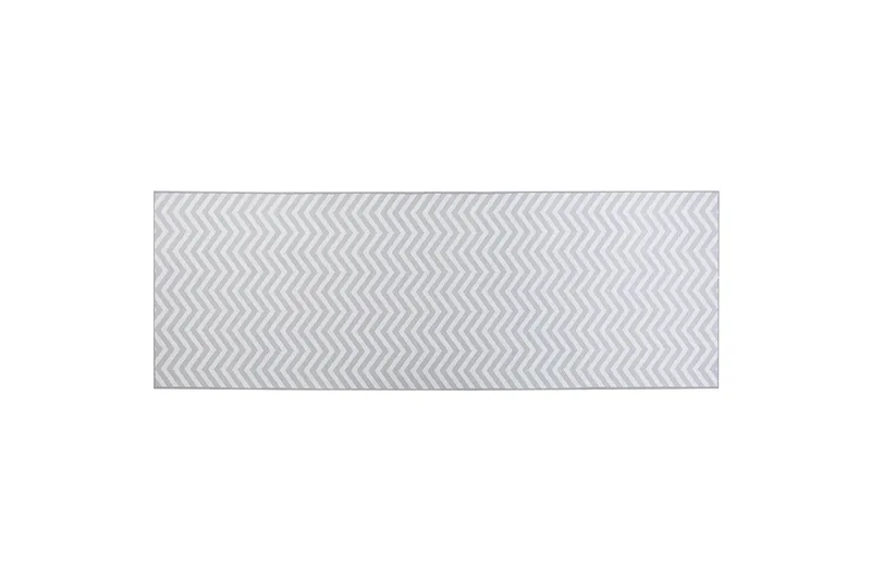 Saikheda Gångmatta 70x200 cm, Svart/Vit