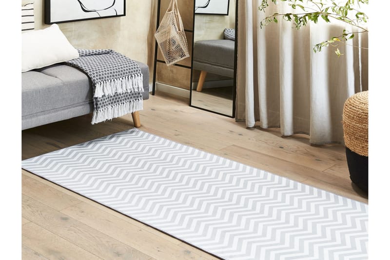 Saikheda Gångmatta 80x200 cm - Svart/Vit - Textil & mattor - Mattor - Modern matta - Gångmattor