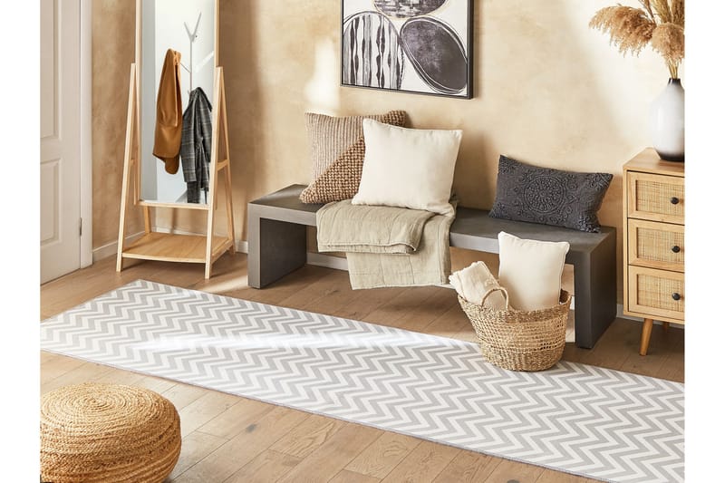 Saikheda Gångmatta 80x240 cm - Svart/Vit - Textil & mattor - Mattor - Modern matta - Gångmattor