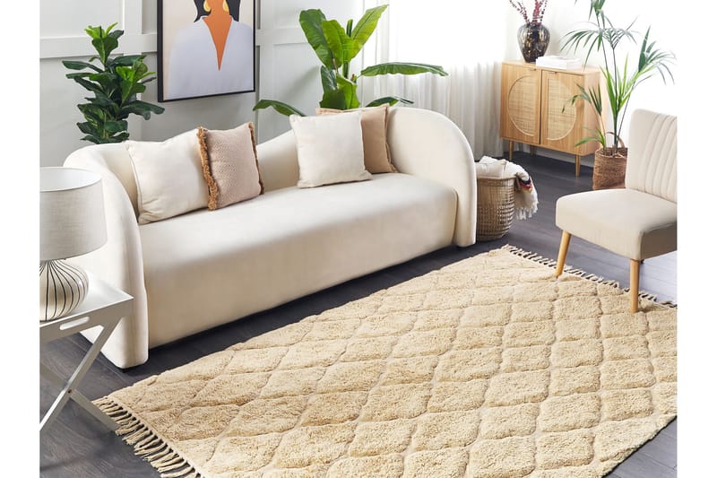 Sanliurfa Ryamatta 160x230 cm - Beige - Textil & mattor - Mattor - Modern matta - Ryamatta & luggmatta