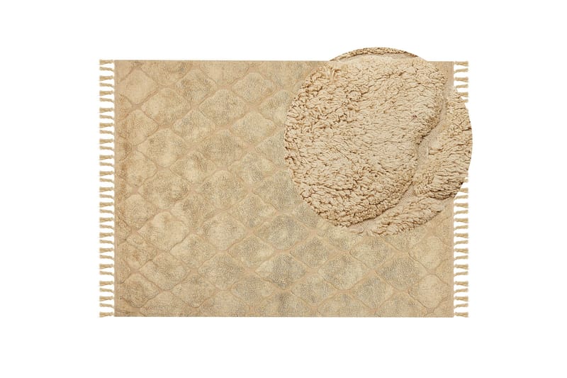Sanliurfa Ryamatta 160x230 cm - Beige - Textil & mattor - Mattor - Modern matta - Ryamatta & luggmatta
