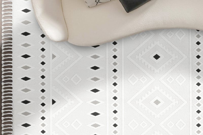 Santorini Wiltonmatta 160x230 cm Rektangulär - Creme/Grå - Textil & mattor - Mattor - Modern matta - Wiltonmattor