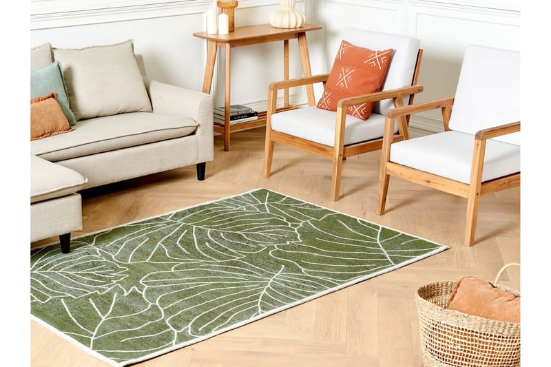 Sarmin Ryamatta 140x200 cm - Grön - Textil & mattor - Mattor - Modern matta - Ryamatta & luggmatta