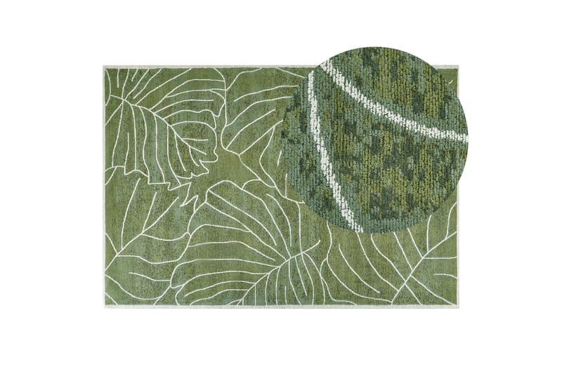 Sarmin Ryamatta 140x200 cm - Grön - Textil & mattor - Mattor - Modern matta - Ryamatta & luggmatta
