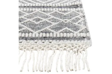 Savuca Ullmatta 160x230 cm - Svart/Vit - Textil & mattor - Mattor - Modern matta - Ullmatta