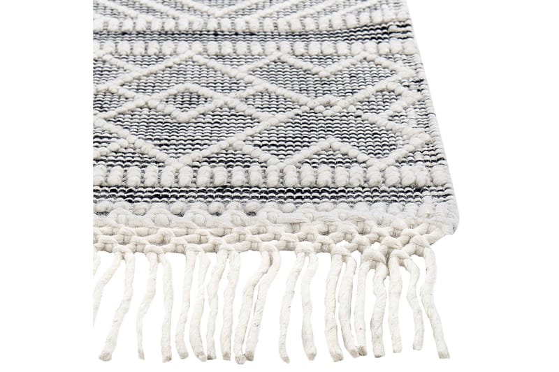 Savuca Ullmatta 160x230 cm - Svart/Vit - Textil & mattor - Mattor - Modern matta - Ullmatta