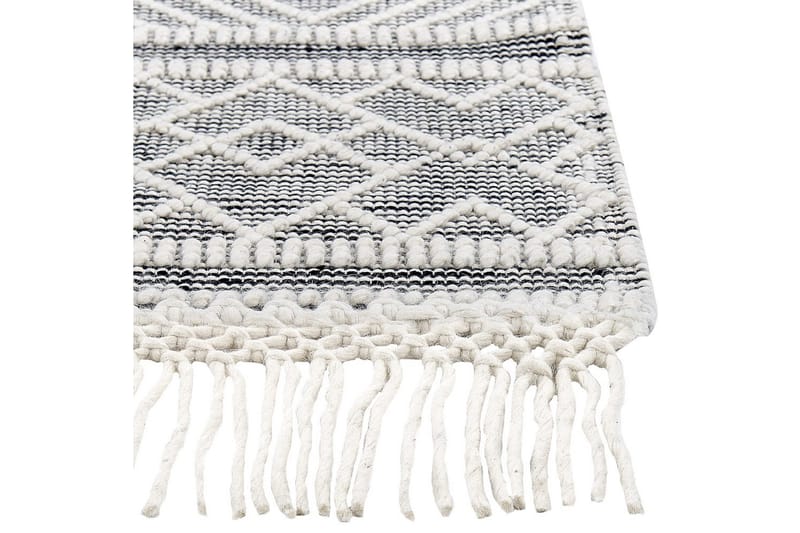 Savuca Ullmatta 160x230 cm - Svart/Vit - Textil & mattor - Mattor - Modern matta - Ullmatta
