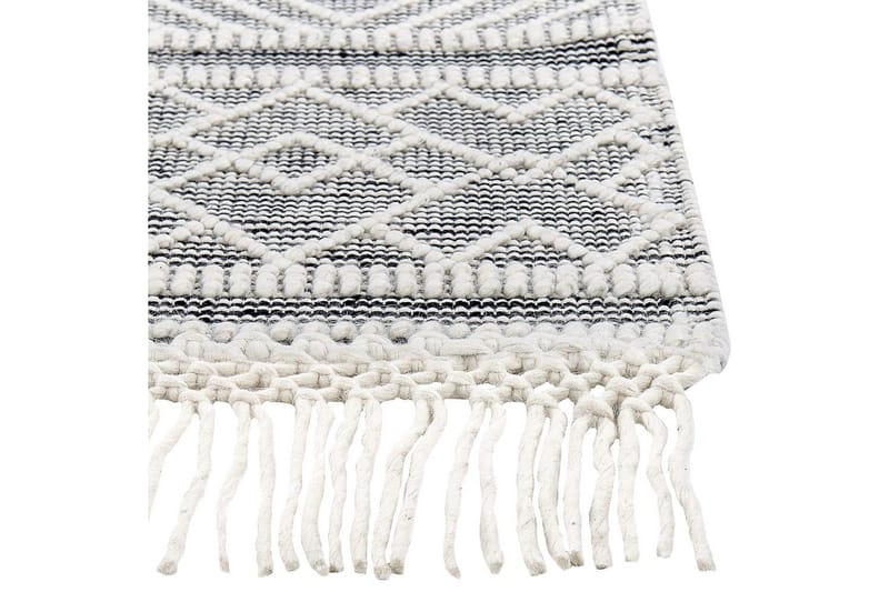 Savuca Ullmatta 160x230 cm - Svart/Vit - Textil & mattor - Mattor - Modern matta - Ullmatta