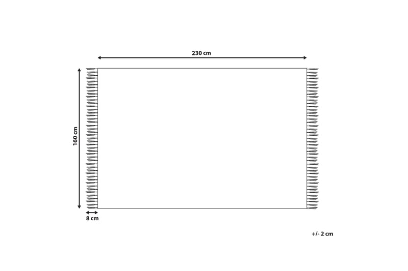 Savur Ullmatta 160x230 cm - Svart/Vit - Textil & mattor - Mattor - Modern matta - Ullmatta