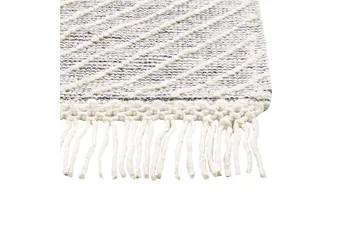 Savur Ullmatta 160x230 cm - Svart/Vit - Textil & mattor - Mattor - Modern matta - Ullmatta