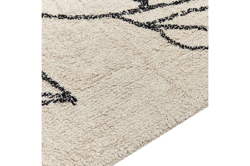 Sazli Bomullsmatta 160x230 cm - Beige - Textil & mattor - Mattor - Modern matta - Bomullsmatta
