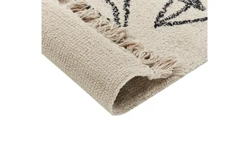 Sazli Bomullsmatta 160x230 cm - Beige - Textil & mattor - Mattor - Modern matta - Bomullsmatta