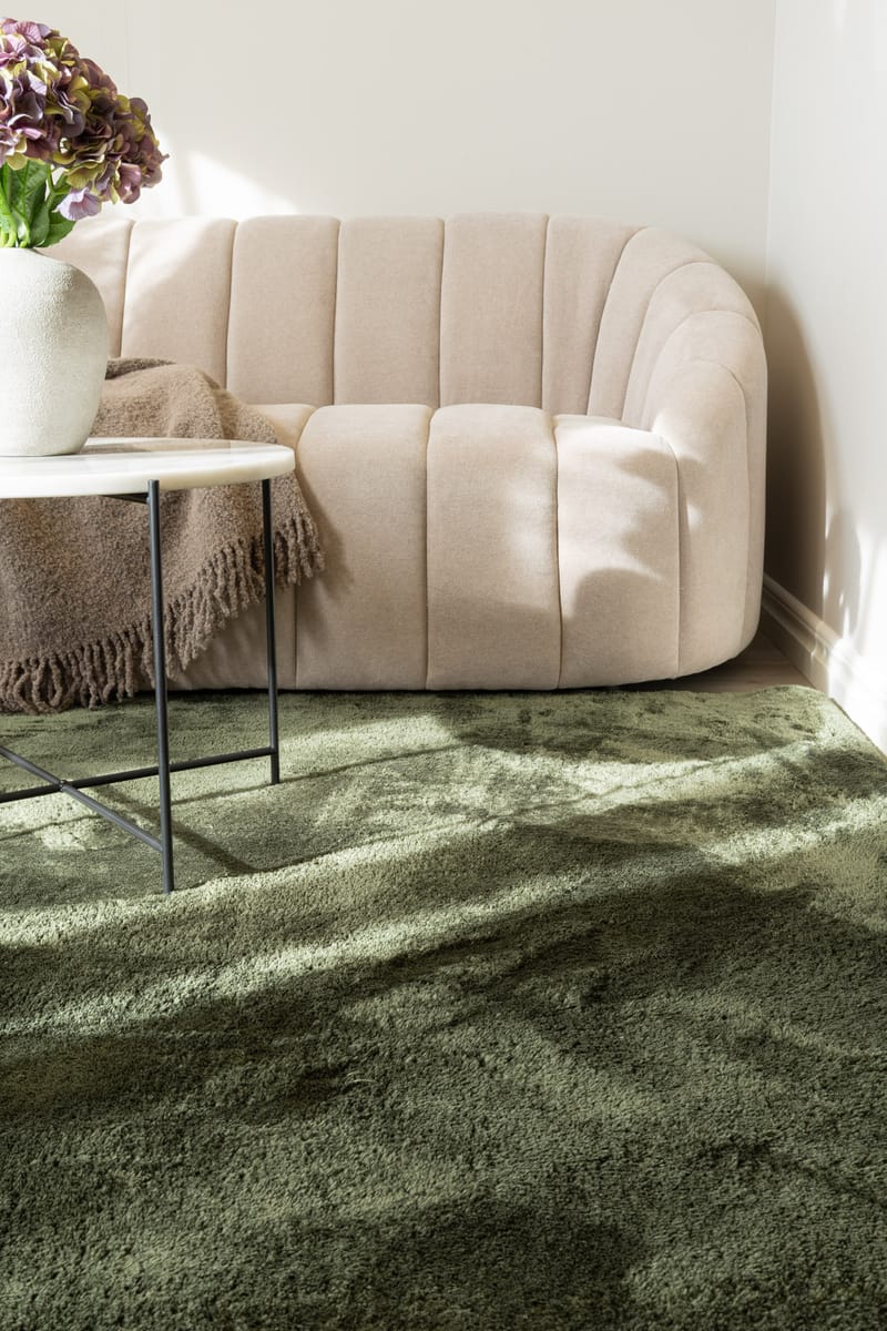 Cozy Ryamatta 133x190 cm Rektangulär - Grön - Textil & mattor - Mattor - Modern matta - Ryamatta & luggmatta