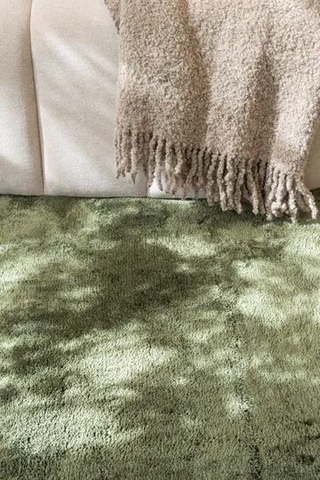 Cozy Ryamatta 133x190 cm Rektangulär - Grön - Textil & mattor - Mattor - Modern matta - Ryamatta & luggmatta