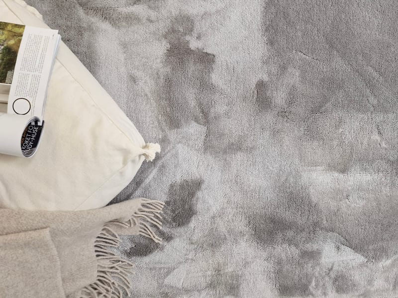 Cozy Ryamatta 133x190 cm Rektangulär - Silver - Textil & mattor - Mattor - Modern matta - Ryamatta & luggmatta