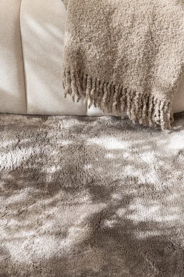 Cozy Ryamatta 200 cm Rund - Grå - Textil & mattor - Mattor - Modern matta - Ryamatta & luggmatta