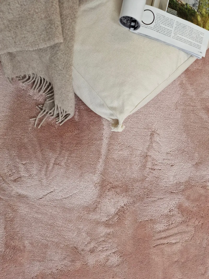 Cozy Ryamatta 200x290 cm Rektangulär - Rosa - Textil & mattor - Mattor - Modern matta - Ryamatta & luggmatta