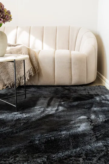 Cozy Ryamatta 200x290 cm Rektangulär - Svart - Textil & mattor - Mattor - Modern matta - Ryamatta & luggmatta