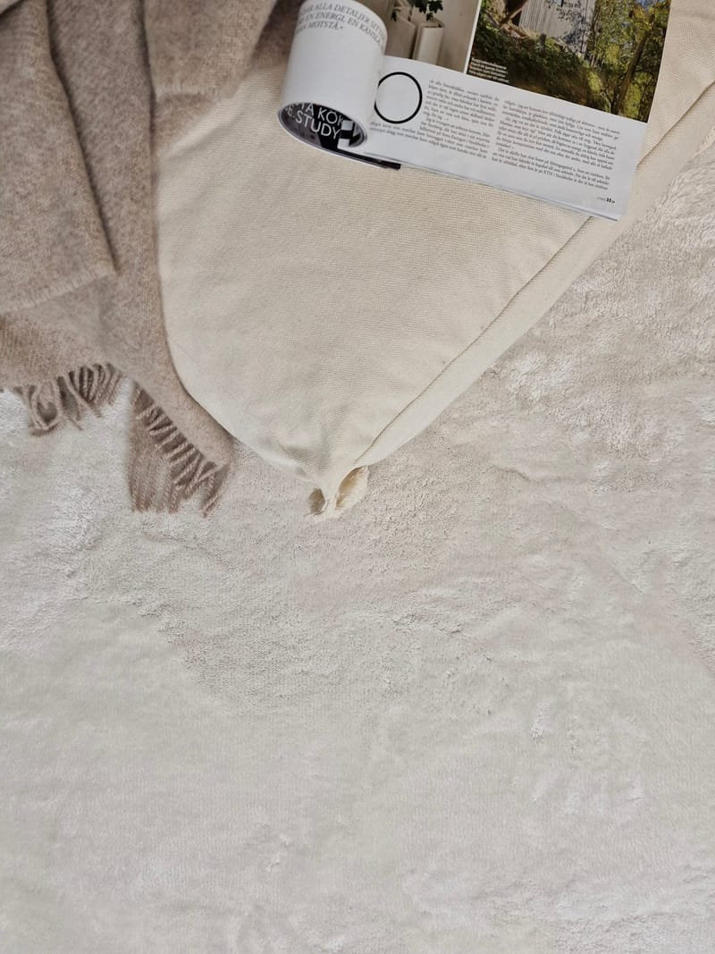 Cozy Ryamatta 240x340 cm Rektangulär - Vit - Textil & mattor - Mattor - Modern matta - Ryamatta & luggmatta