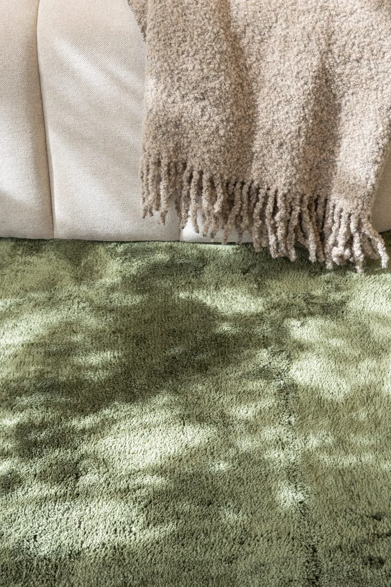 Cozy Ryamatta 60x120 cm Rektangulär - Grön - Textil & mattor - Mattor - Modern matta - Ryamatta & luggmatta