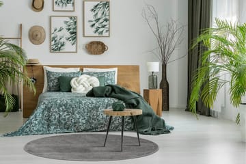Sheraton Ryamatta Rund 120 cm - Grå - Textil & mattor - Mattor - Modern matta - Ryamatta & luggmatta