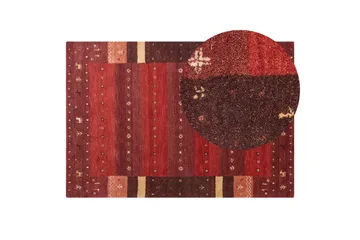 Sinanli Ryamatta 140x200 cm - Röd - Textil & mattor - Mattor - Modern matta - Ullmatta