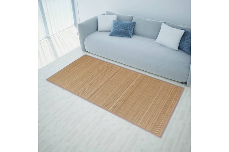 Fyrkantig Brun Bambumatta 120x180 cm - Brun - Textil & mattor - Mattor - Modern matta - Sisalmattor