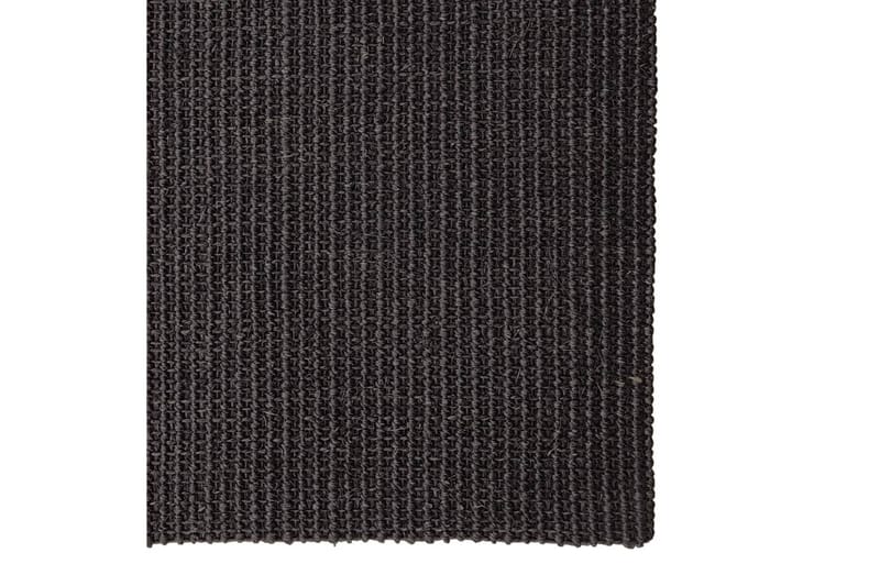 Matta naturlig sisal 100x250 cm svart - Svart - Sisalmattor - Jutemattor & hampamattor