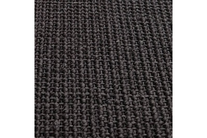 Matta naturlig sisal 100x350 cm svart - Svart - Sisalmattor - Jutemattor & hampamattor