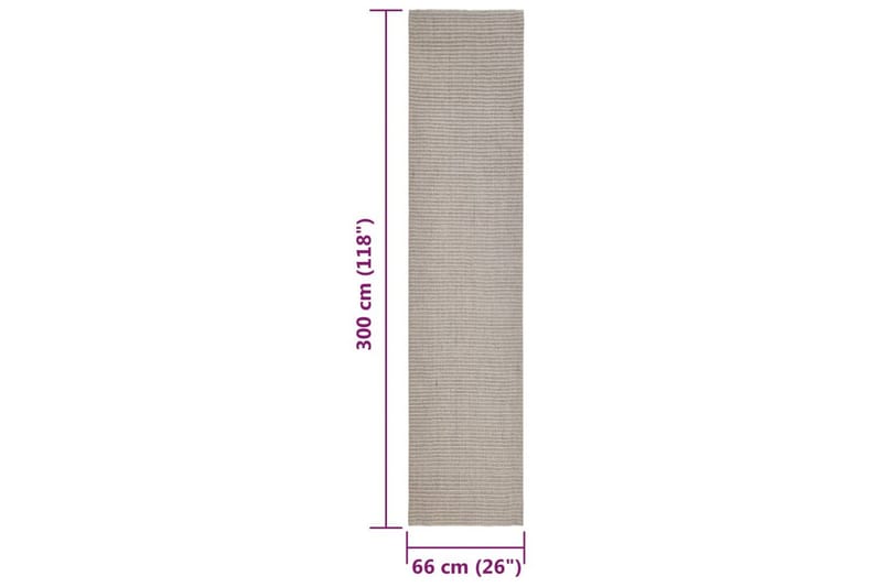 Matta naturlig sisal 66x300 cm sand - Kräm - Sisalmattor - Jutemattor & hampamattor