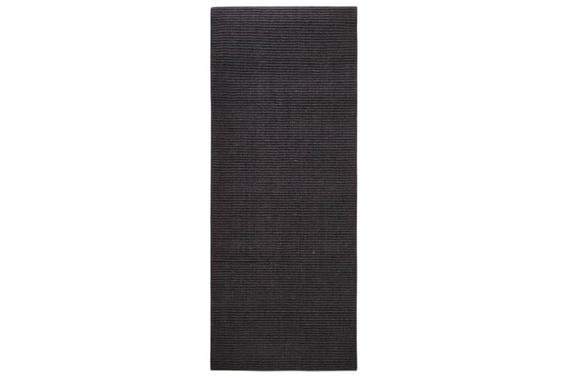 Matta naturlig sisal 80x200 cm svart - Svart - Sisalmattor - Jutemattor & hampamattor