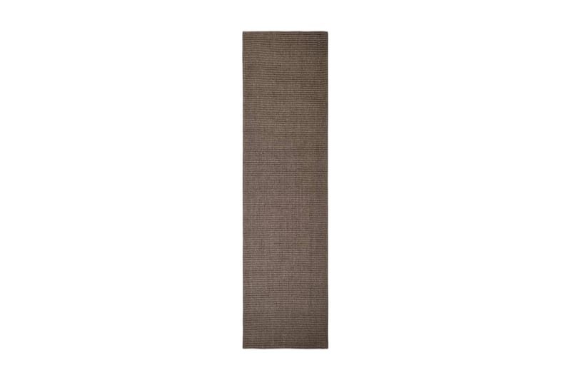 Matta naturlig sisal 80x300 cm brun - Brun - Sisalmattor - Jutemattor & hampamattor