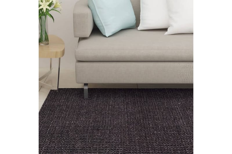 Matta naturlig sisal 80x300 cm svart - Svart - Textil & mattor - Mattor - Modern matta - Sisalmattor
