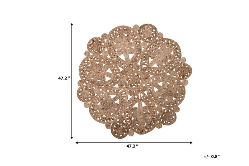 Meckley Matta Slätvävd Rund 120 cm - Beige - Textil & mattor - Mattor - Modern matta - Sisalmattor