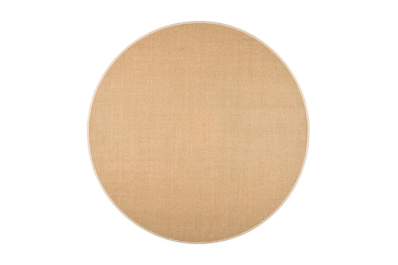 Sisal Matta Rund 133 cm Beige/Grå, Vm Carpet