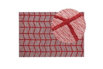 Sivas Bomullsmatta 140x200 cm - Röd - Textil & mattor - Mattor - Modern matta - Bomullsmatta
