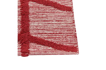 Sivas Bomullsmatta 140x200 cm - Röd - Textil & mattor - Mattor - Modern matta - Bomullsmatta