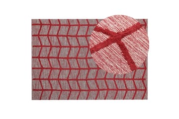 Sivas Bomullsmatta 160x230 cm - Röd - Textil & mattor - Mattor - Modern matta - Bomullsmatta