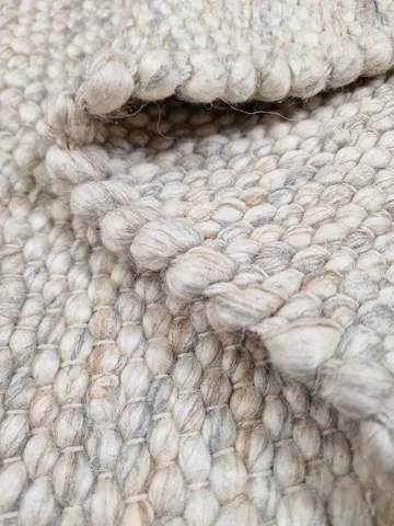 Skagen Ullmatta 160 cm Rund - Sandmelange - Textil & mattor - Mattor - Modern matta - Ullmatta