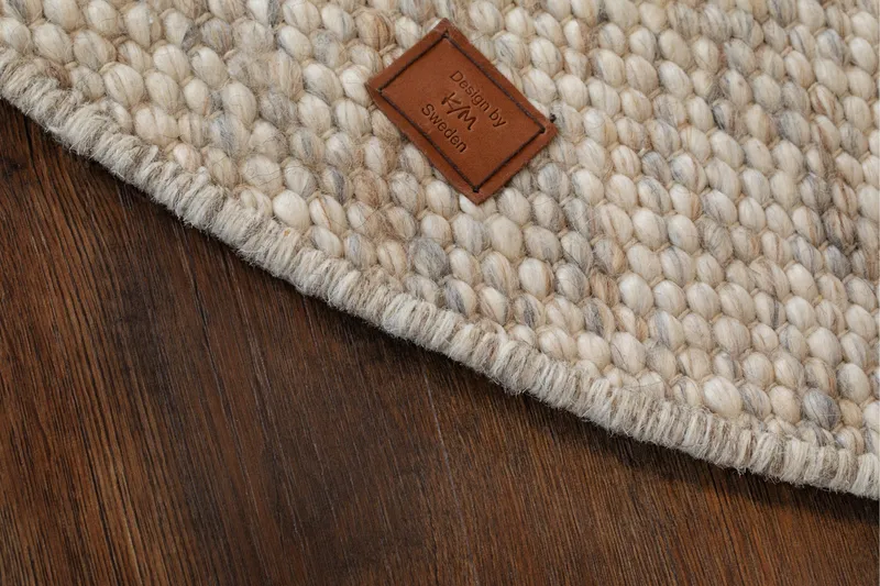 Skagen Ullmatta 160 cm Rund - Sandmelange - Textil & mattor - Mattor - Modern matta - Ullmatta