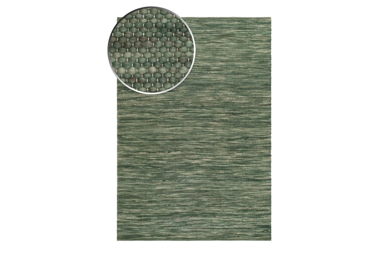 Skagen Ullmatta 160x230 cm Rektangulär - Grönmelange - Textil & mattor - Mattor - Modern matta - Ullmatta