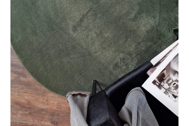 Soft Wiltonmatta 120 cm Rund - Smaragdgrön - Textil & mattor - Mattor - Modern matta - Wiltonmattor