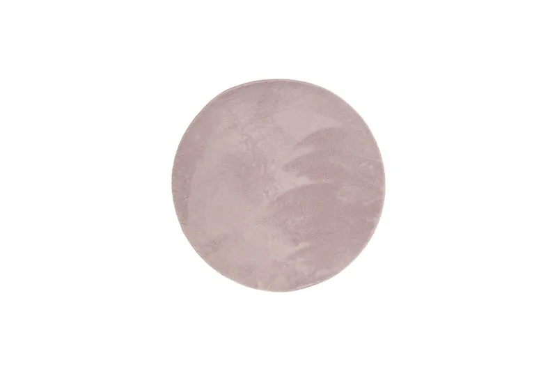 Soft Wiltonmatta 240 cm Rund, Rosa