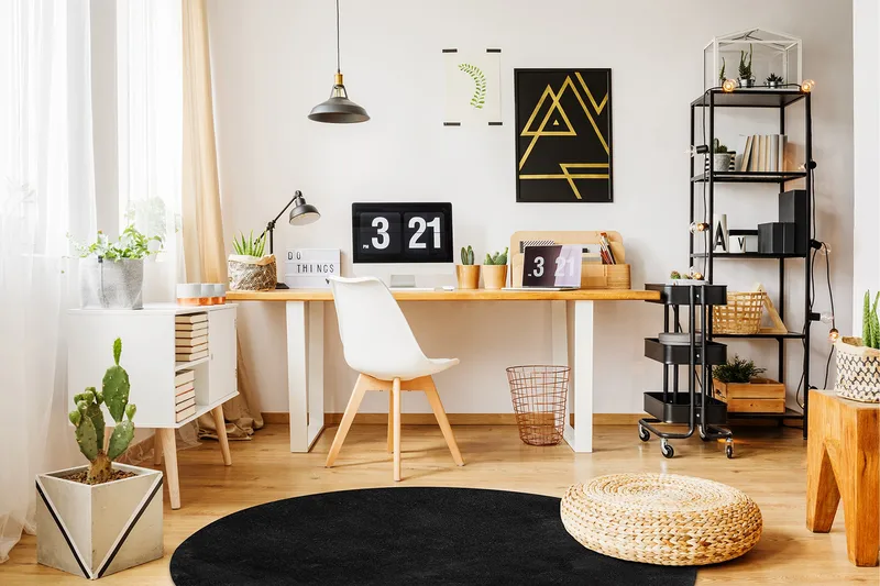 Soft Wiltonmatta Rund 120 cm - Svart - Textil & mattor - Mattor - Modern matta - Wiltonmattor
